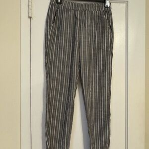 Marine Layer Women’s Cropped Striped Joggers Size XS